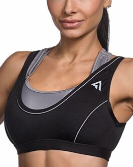 Adjustable Sports Bra for Medium to High Impact Sports & Fitness Activities